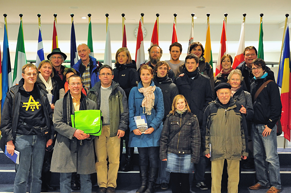 Gr&uuml;ner Besuch in Br&uuml;ssel