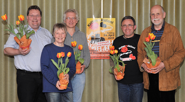 Der neue Vorstand der Sickter Gr&uuml;nen