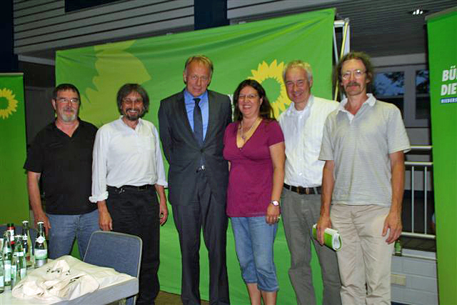 Klaus Thiele, Diethelm Krause-Hotopp, J&uuml;rgen Trittin, Gudrun Hock, Bernhard Brockmann und Christian Rothe-Auschra