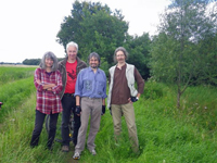 Gr&uuml;ne besichtigten Benjeshecke