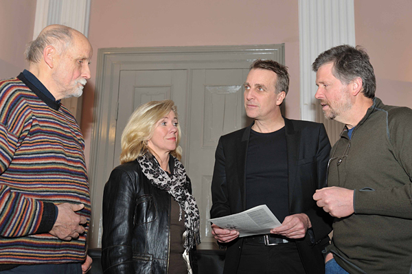 Heiko Judith, Petra Riedel, Stefan Wenzel und Michael Fuder im Gespr&auml;ch