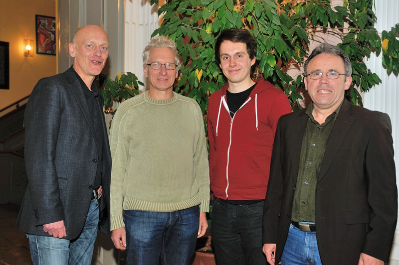 (von links): Bertold Br&uuml;cher, Holger Barkhau, Sven-Christian Kindler und Karlheinz Pfeiff