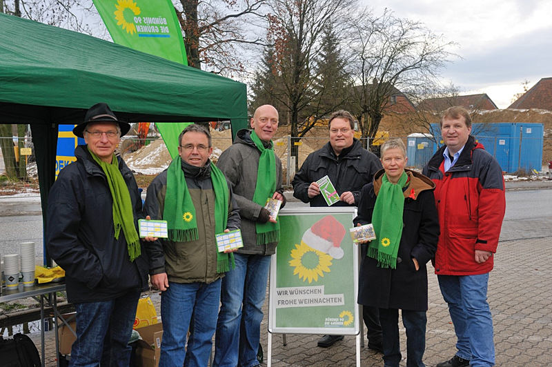 Infostand der Sickter Gr&uuml;nen