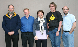 Ehrhard Dette, Bernhard Foitzik, Angelika Uminski-Schmidt, Lutz Seifert und Sven Hagemann