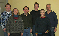 (von links): Andre Hinrichs, Irmela Wrede, Karlheinz Pfeiff, J&uuml;rgen Eppers, Christiane Wagner, Holger Barkhau