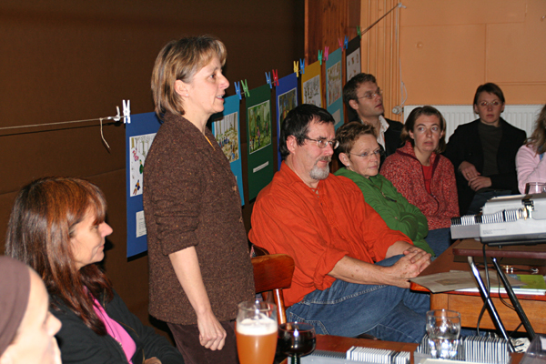 Gabriele Darley beim Referat &uuml;ber den Waldkindergarten