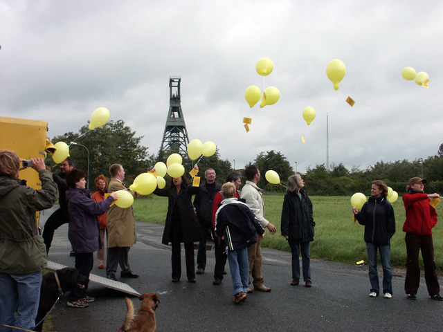 Rebecca Harms am Schacht Konrad
