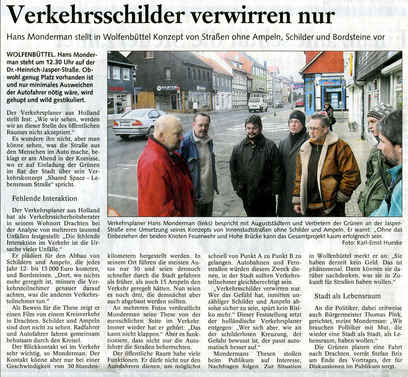 Presseartikel der BZ vom 10.02.2007