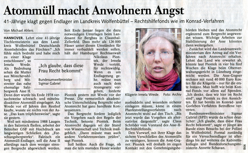 Presseartikel der BZ vom 2007-02-21