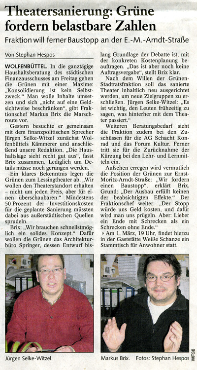 Presseartikel der BZ vom 2007-02-21