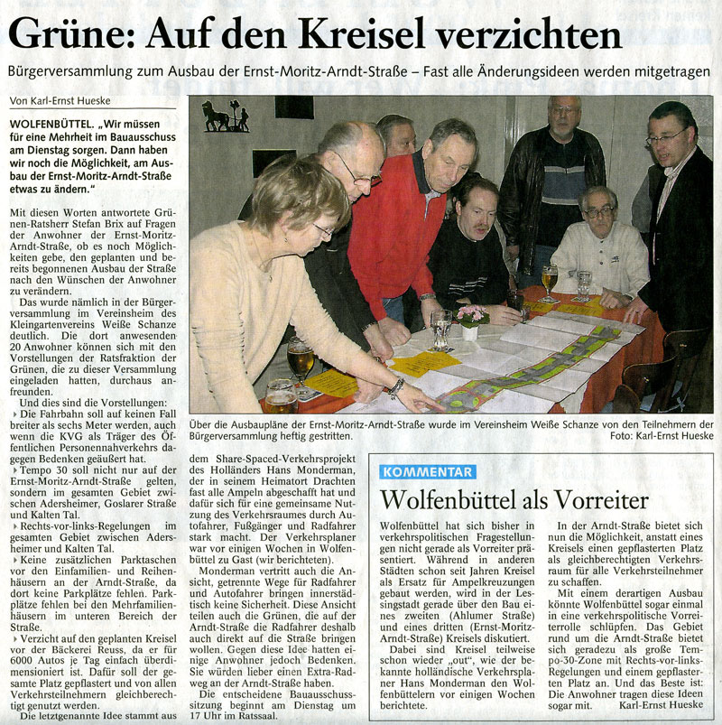 Berichterstattung der BZ vom 3.3.2007