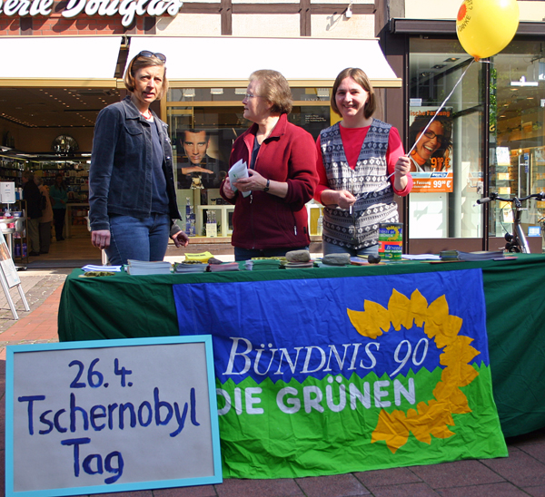 GR&Uuml;NE erinnern an Tschernobyl