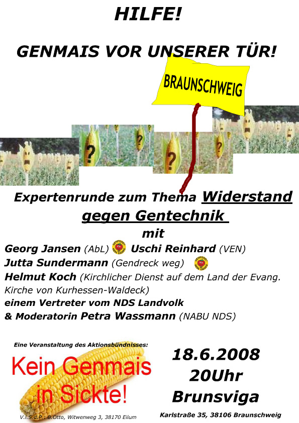 Kein Genmais in Sickte!