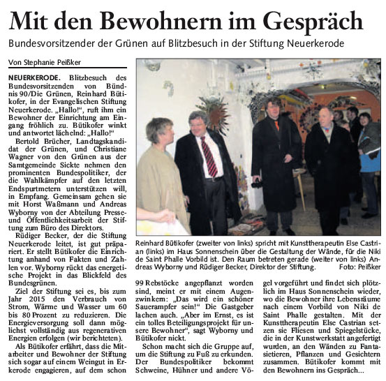 Bericht der BZ, Wolfenb&uuml;ttel vom 24. Januar 2007