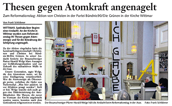 Bericht der BZ vom 3.11.2008
