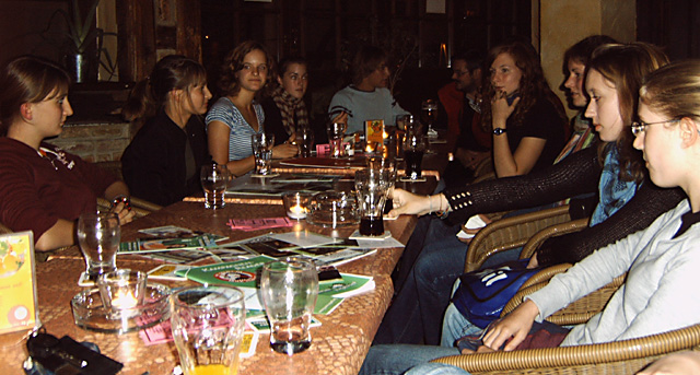 Gr&uuml;ne Jugend WF beim ersten Treffen im Kult