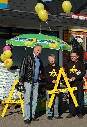 Asse-Stand der Sickter Gr&uuml;nen am 26. September 2008