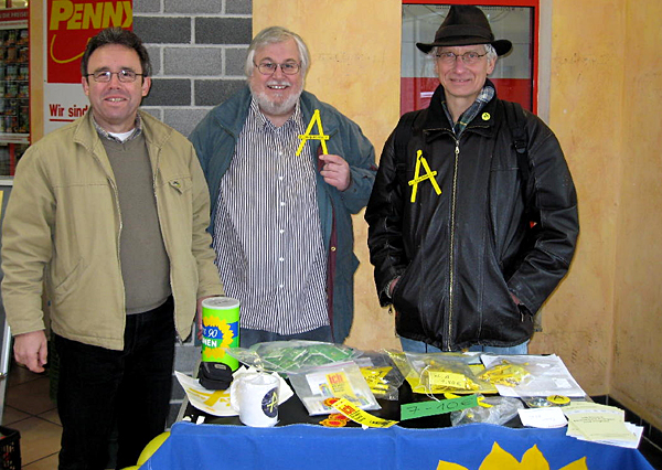 Asse-Stand der Sickter Gr&uuml;nen